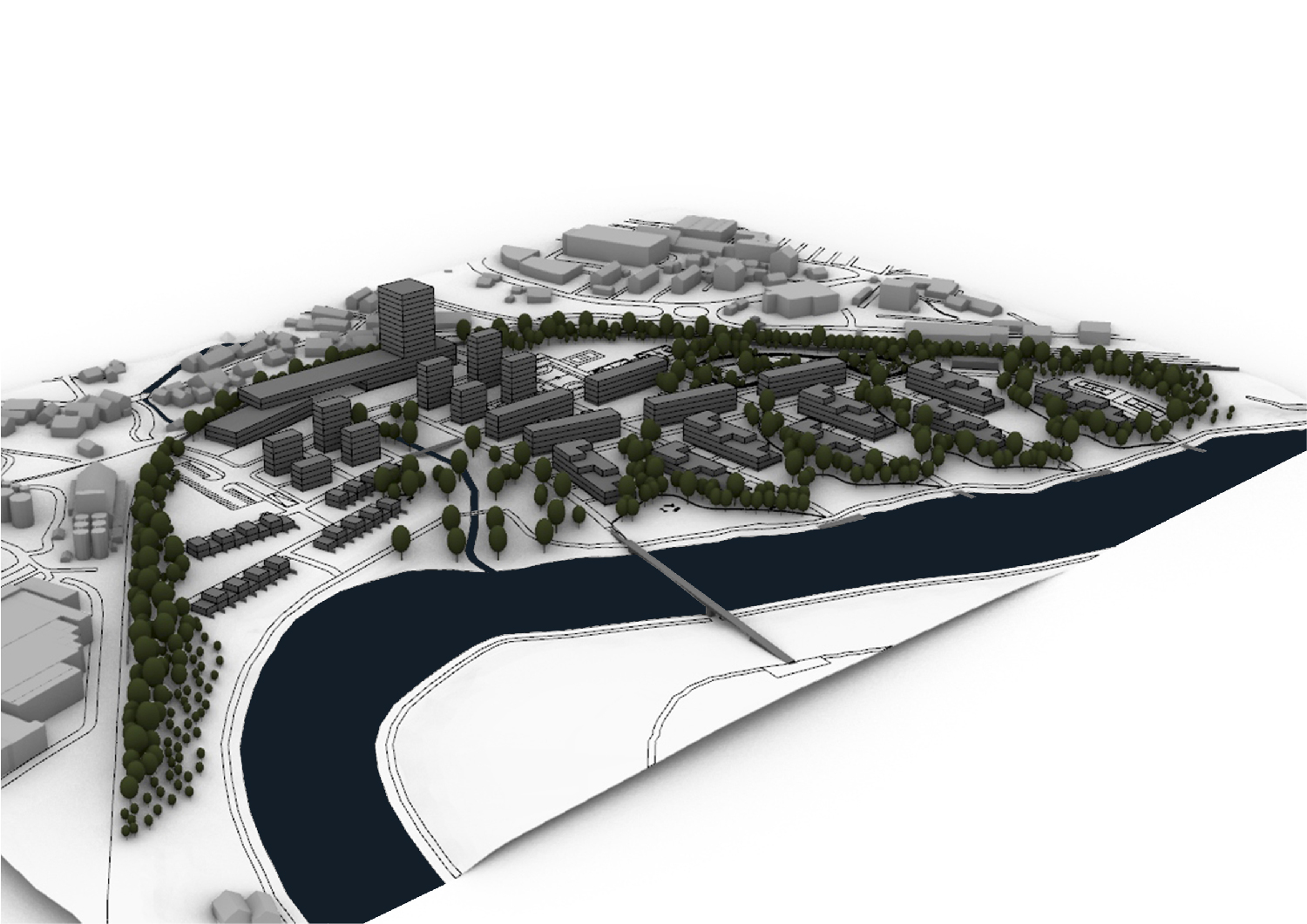 Prostorski prikaz urbanistične ureditve – 1